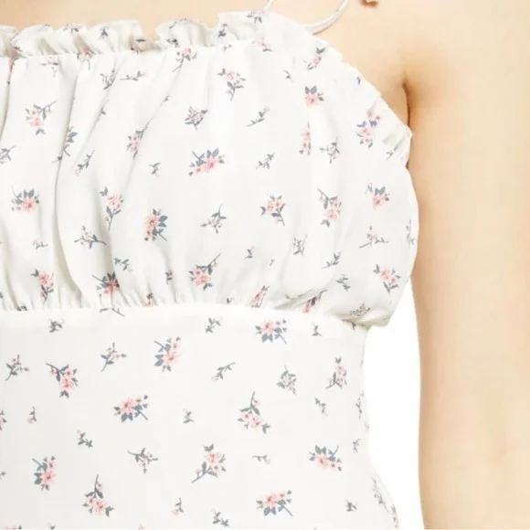 SOLD 💕Lulu’s Be A Wildflower Tie Strap Floral Mini Dress - Picture 5 of 16